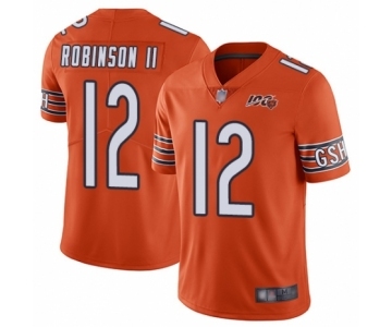 Men's Chicago Bears #12 Allen Robinson Orange Alternate 100th Season Limited Football Jersey