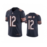 Men's Chicago Bears #12 Velus Jones Jr. Navy Vapor untouchable Limited Stitched Jersey