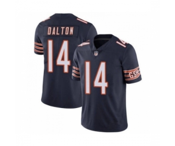 Men's Chicago Bears #14 Andy Dalton Navy Vapor Untouchable Limited Jersey