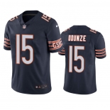 Men's Chicago Bears #15 Rome Odunze Navy 2024 Draft Vapor Football Stitched Jersey