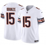 Men's Chicago Bears #15 Rome Odunze White 2024 Draft F.U.S.E. Vapor Football Stitched Jersey