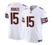 Men's Chicago Bears #15 Rome Odunze White 2024 Draft F.U.S.E. Vapor Football Stitched Jersey