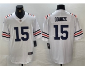 Men's Chicago Bears #15 Rome Odunze White 2024 Draft Vapor Stitched Football Jersey