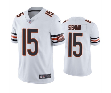 Men's Chicago Bears #15 Trevor Siemian White Vapor untouchable Limited Stitched Jersey