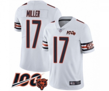 Men's Chicago Bears #17 Anthony Miller White Vapor Untouchable Limited Player 100th Season Football Jersey