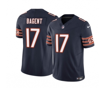 Men's Chicago Bears #17 Tyson Bagent Navy 2023 F.U.S.E. Vapor Untouchable Limited Football Stitched Jersey