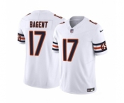 Men's Chicago Bears #17 Tyson Bagent White 2023 F.U.S.E. Vapor Untouchable Limited Football Stitched Jersey