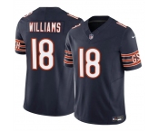 Men's Chicago Bears #18 Caleb Williams Navy 2024 Draft F.U.S.E. Vapor Football Stitched Jersey