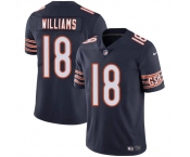 Men's Chicago Bears #18 Caleb Williams Navy 2024 Draft Vapor Football Stitched Jersey