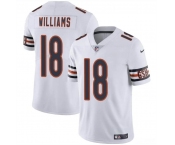 Men's Chicago Bears #18 Caleb Williams White 2024 Draft Vapor Football Stitched Jersey