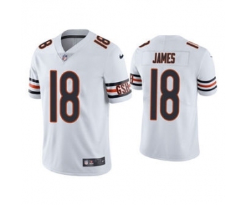 Men's Chicago Bears #18 Jesse James White Vapor untouchable Limited Stitched Football Jersey