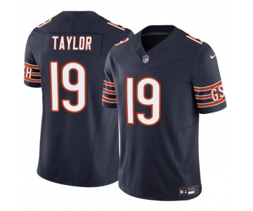 Men's Chicago Bears #19 Tory Taylor Navy 2023 F.U.S.E. Vapor Football Stitched Jersey