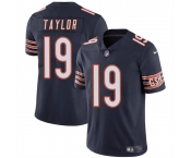 Men's Chicago Bears #19 Tory Taylor Navy Vapor Football Stitched Jersey