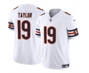 Men's Chicago Bears #19 Tory Taylor White 2023 F.U.S.E. Vapor Football Stitched Jersey