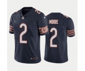 Men's Chicago Bears #2 D.J. Moore Navy Vapor Untouchable Stitched Football Jersey