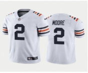 Men's Chicago Bears #2 DJ Moore White Limited Stitched Football Jersey