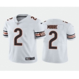 Men's Chicago Bears #2 DJ Moore White Vapor Untouchable Stitched Football Jersey