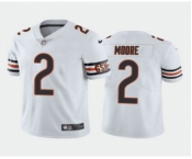 Men's Chicago Bears #2 DJ Moore White Vapor Untouchable Stitched Football Jersey