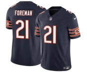 Men's Chicago Bears #21 D'Onta Foreman Navy 2023 F.U.S.E. Vapor Football Stitched Jersey