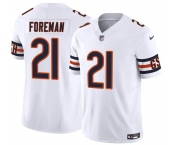 Men's Chicago Bears #21 D'Onta Foreman White 2023 F.U.S.E. Vapor Football Stitched Jersey