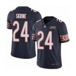 Men's Chicago Bears #24 Buster Skrine Navy Blue Team Color 100th Season Limited Football Jersey