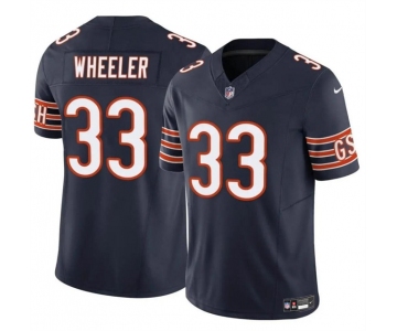 Men's Chicago Bears #33 Ian Wheeler Navy 2023 F.U.S.E. Vapor Football Stitched Jersey