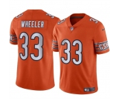 Men's Chicago Bears #33 Ian Wheeler Orange Vapor Football Stitched Jersey