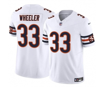 Men's Chicago Bears #33 Ian Wheeler White 2023 F.U.S.E. Vapor Football Stitched Jersey