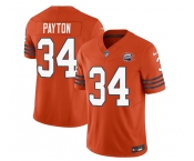 Men's Chicago Bears #34 Walter Payton Orange 2023 F.U.S.E. Throwback Limited Football Stitched Game Jersey