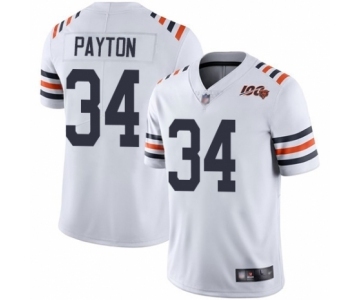 Men's Chicago Bears #34 Walter Payton White 100th Season Limited Football Jersey