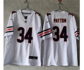 Men's Chicago Bears #34 Walter Payton White 2023 F.U.S.E. Vapor Untouchable Limited Stitched Football Jersey