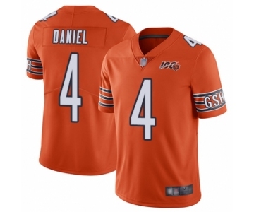 Men's Chicago Bears #4 Chase Daniel Orange Alternate 100th Season Limited Football Jersey