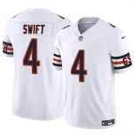 Men's Chicago Bears #4 D’Andre Swift White 2023 F.U.S.E. Vapor Football Stitched Jersey