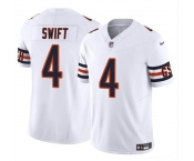 Men's Chicago Bears #4 D’Andre Swift White 2023 F.U.S.E. Vapor Football Stitched Jersey