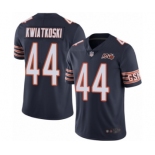 Men's Chicago Bears #44 Nick Kwiatkoski Navy Blue Team Color 100th Season Limited Football Jersey