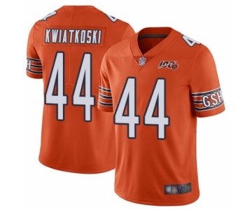 Men's Chicago Bears #44 Nick Kwiatkoski Orange Alternate 100th Season Limited Football Jersey