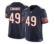 Men's Chicago Bears #49 Tremaine Edmunds Navy 2024 F.U.S.E. With 2-star C Patch Vapor Untouchable Limited Football Stitched Jersey