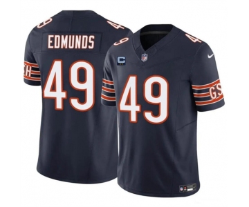 Men's Chicago Bears #49 Tremaine Edmunds Navy 2024 F.U.S.E. With 2-star C Patch Vapor Untouchable Limited Football Stitched Jersey