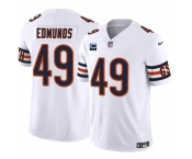 Men's Chicago Bears #49 Tremaine Edmunds White 2024 F.U.S.E. With 2-star C Patch Vapor Untouchable Limited Football Stitched Jersey