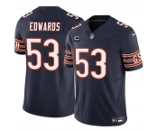 Men's Chicago Bears #53 T.J. Edwards Navy 2024 F.U.S.E. With 1-star C Patch Vapor Untouchable Limited Football Stitched Jersey