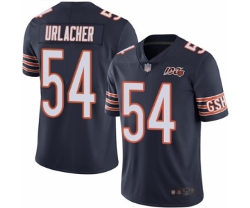 Men's Chicago Bears #54 Brian Urlacher Navy Blue Team Color 100th Season Limited Football Jersey