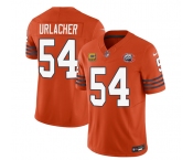 Men's Chicago Bears #54 Brian Urlacher Orange 2023 F.U.S.E. With 4-star C PatchThrowback Limited Football Stitched Game Jersey