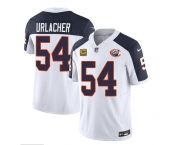 Men's Chicago Bears #54 Brian Urlacher White Navy 2023 F.U.S.E. With 4-star C PatchThrowback Limited Football Stitched Game Jersey