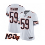 Men's Chicago Bears #59 Danny Trevathan White Vapor Untouchable Limited Player 100th Season Football Jersey