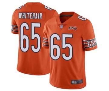 Men's Chicago Bears #65 Cody Whitehair Orange Alternate 100th Season Limited Football Jersey