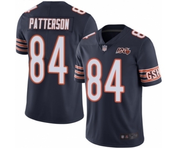 Men's Chicago Bears #84 Cordarrelle Patterson Navy Blue Team Color 100th Season Limited Football Jersey