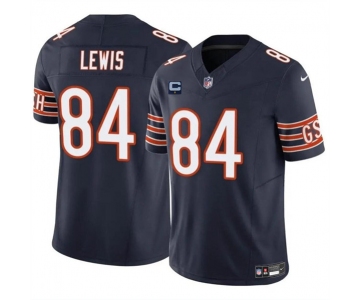 Men's Chicago Bears #84 Marcedes Lewis Navy 2024 F.U.S.E. With 1-star C Patch Vapor Untouchable Limited Football Stitched Jersey