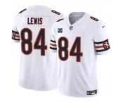 Men's Chicago Bears #84 Marcedes Lewis White 2024 F.U.S.E. With 1-star C Patch Vapor Untouchable Limited Football Stitched Jersey