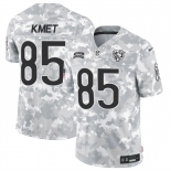 Men's Chicago Bears #85 Cole Kmet 2024 F.U.S.E Arctic Camo Salute To Service Limited Stitched Football Jersey