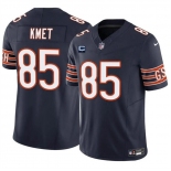 Men's Chicago Bears #85 Cole Kmet Navy 2024 F.U.S.E. With 1-star C Patch Vapor Untouchable Limited Football Stitched Jersey